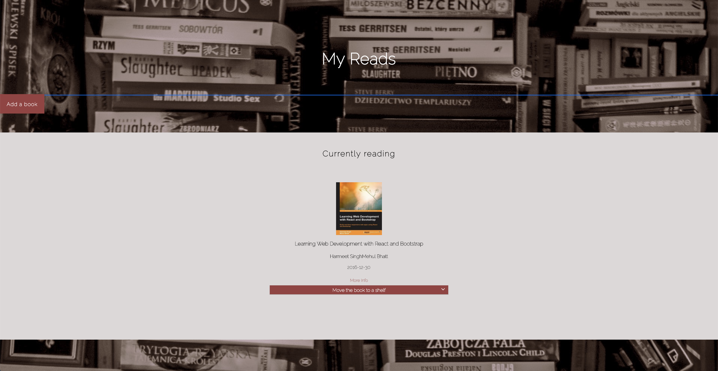 online library application screenshot