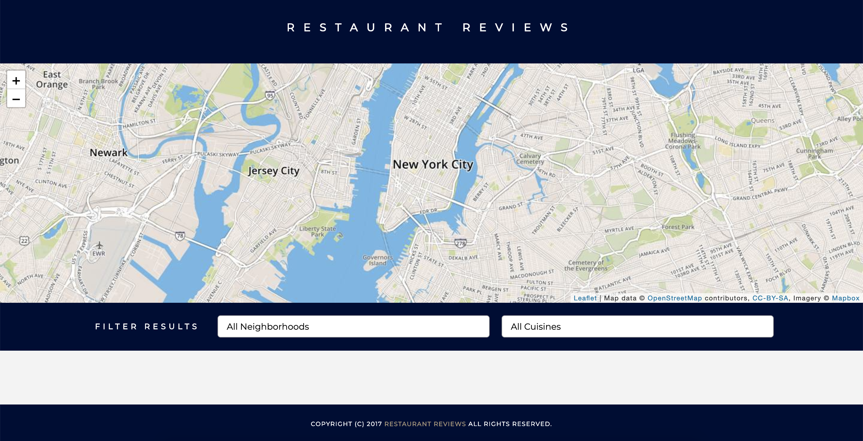 restaurant app screenshot
